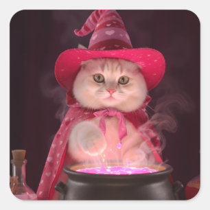 Carré Sticker principal de potion de chat