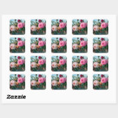 Carré Sticker Printemps en fleurs (Feuille)