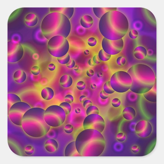 Carré Sticker Psychedelic Visions (Devant)