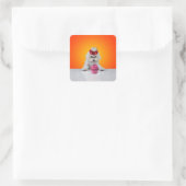 Carré Sticker Pup and Cupcake (Sac)