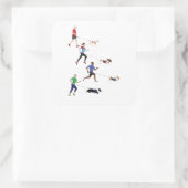 Carré Sticker Quatuor Canicross (Sac)