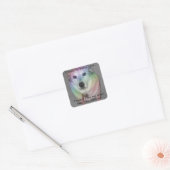 Carré Sticker Rainbow Pooch (Enveloppe)
