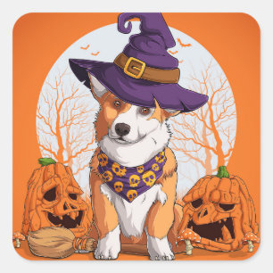 Carré Sticker rectangulaire Halloween