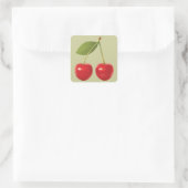 Carré Sticker Red Cherries (Sac)