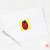 Carré Sticker Red Ladybug (Enveloppe)