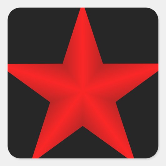Carré Sticker Red Star (Devant)