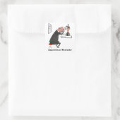 Carré Sticker Retro Rendez-vous rappel oeil (Sac)