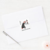 Carré Sticker Retro Rendez-vous rappel oeil (Enveloppe)