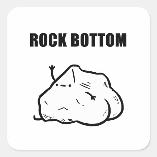 Carré Sticker Rock Bottom Geology (Devant)