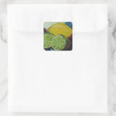 Carré Sticker rond citron vert (Sac)