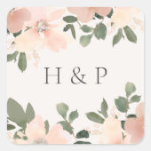 Carré Sticker rond classique (Devant)