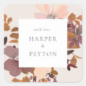 Carré Sticker rond classique (Devant)