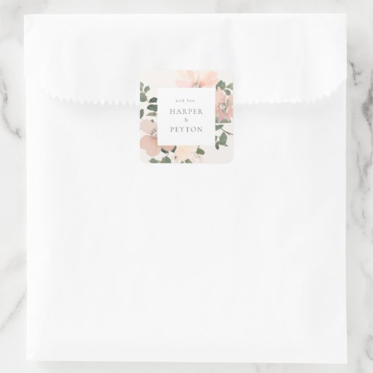 Carré Sticker rond classique (Sac)