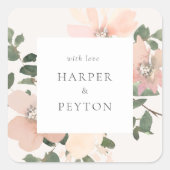 Carré Sticker rond classique (Devant)