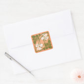 Carré Sticker Rose Courbe (Enveloppe)
