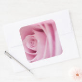 Carré Sticker rose et sceau d'enveloppe (Enveloppe)