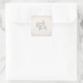 Carré Sticker rose Gold Parties scintillant Dirty Trente (Sac)