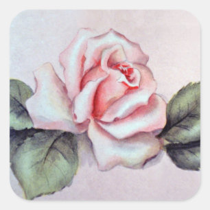 Carré Sticker Rose Natalie