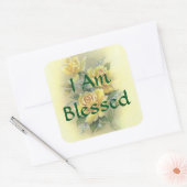 Carré Sticker Roses Jaunes (Enveloppe)