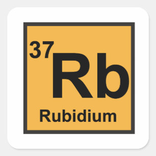 Carré Sticker Rubidium