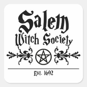Carré Sticker Salem Witch Society