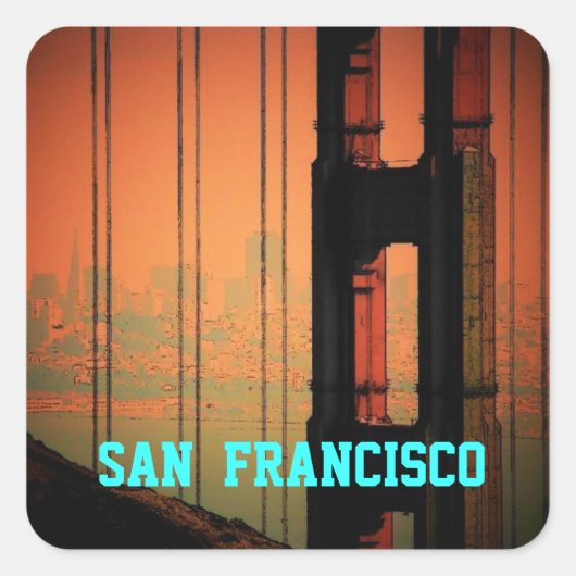 Carré Sticker San Francisco (Devant)