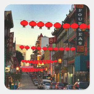 Carré Sticker San Francisco Chinatown #9