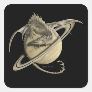 Carré Sticker Saturn Dragon
