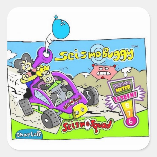 Carré Sticker SeismoSquad Buggy (Devant)