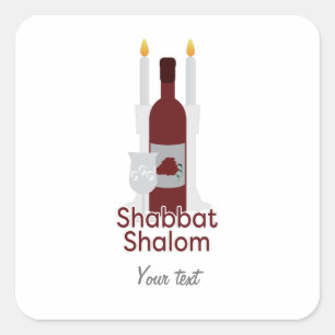 Carré Sticker Shalom Shabbat