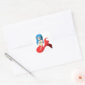 Carré Sticker Sirène Anime (Enveloppe)