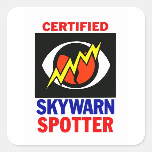 Carré Sticker Skywarn (Devant)