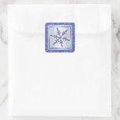 Carré Sticker Snowflake violet, Parties scintillant arge (Sac)
