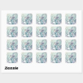 Carré Sticker Snowman de Noël (Feuille)