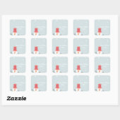 Carré Sticker Snowman Holiday (Feuille)