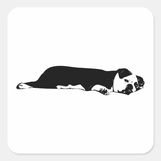 Carré Sticker Sprawl Bulldog (Devant)