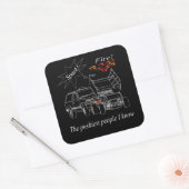 Carré Sticker Sq Pushy People (Enveloppe)