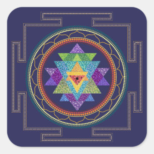 Carré sticker Sri Yantra