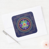Carré sticker Sri Yantra (Enveloppe)
