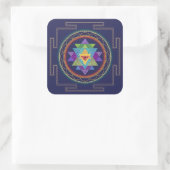 Carré sticker Sri Yantra (Sac)