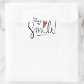 Carré Sticker Sticker Simple mais Joli Vous Me Faites Sm (Sac)