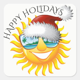 Carré Sticker Sun Fun HolidayZDayZ