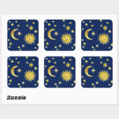 Carré Sticker Sun, Moon & Stars (Feuille)