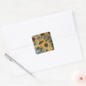 Carré Sticker Sunflower (Enveloppe)