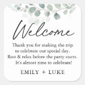 Carré Sticker sur mesure pour Mariage de verdure (Devant)