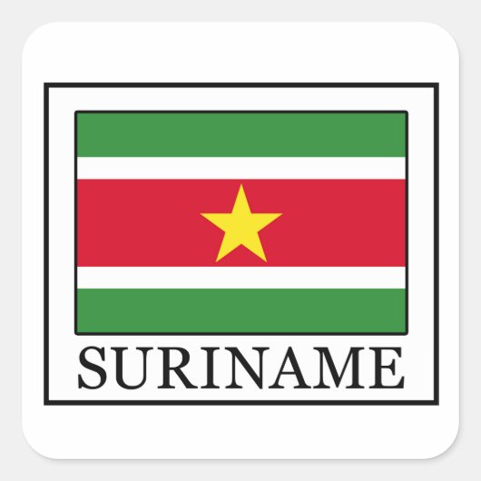 Carré sticker Suriname (Devant)