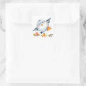 Carré Sticker Sweet Shore Bird and Shells (Sac)