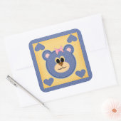 Carré Sticker Teddy Bear Love (Enveloppe)