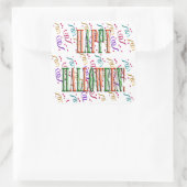 Carré Sticker texte Confetti & Halloween Festival (Sac)