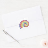 Carré Sticker Tie Dye Nautilus Shell (Enveloppe)